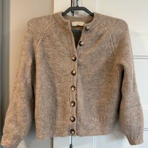 Sezane Othello Cardigan Light Beige